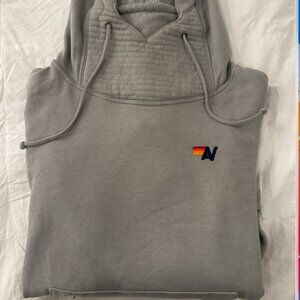 AVIATOR NATION NINJA/SCUBA HOODIE GRAY SIZE L